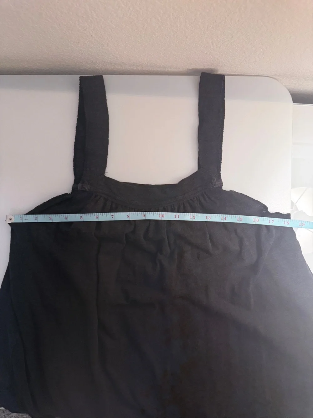 We The Free Black Gathered Tank Top with Wide Straps - Picture 4 of 5